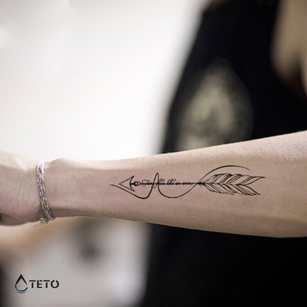 Il tempo vola come una freccia - set - TETO Tatuaggi Temporanei