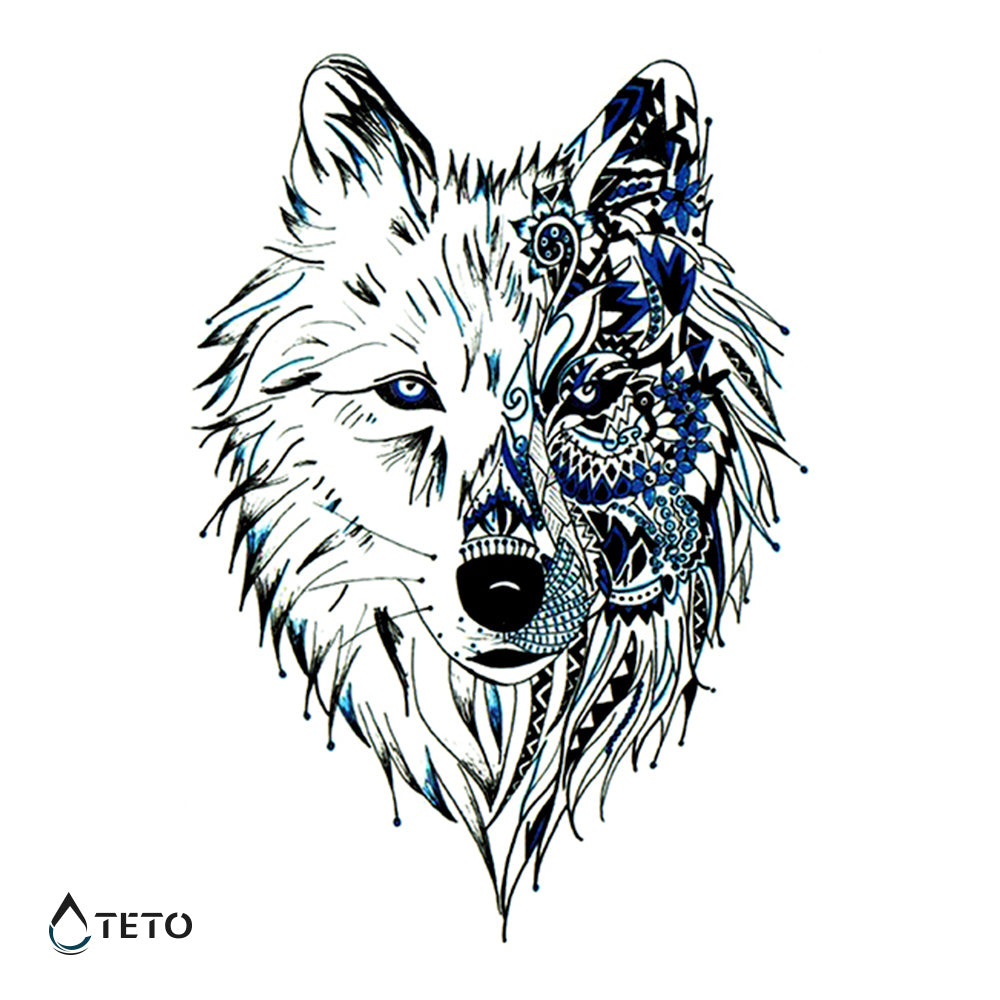 Lupo - TETO Tatuaggi Temporanei