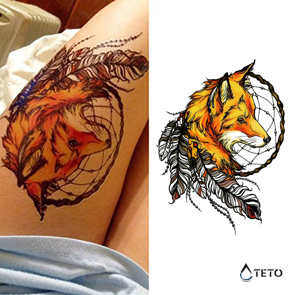 Acchiappasogni - volpe - TETO Tatuaggi Temporanei