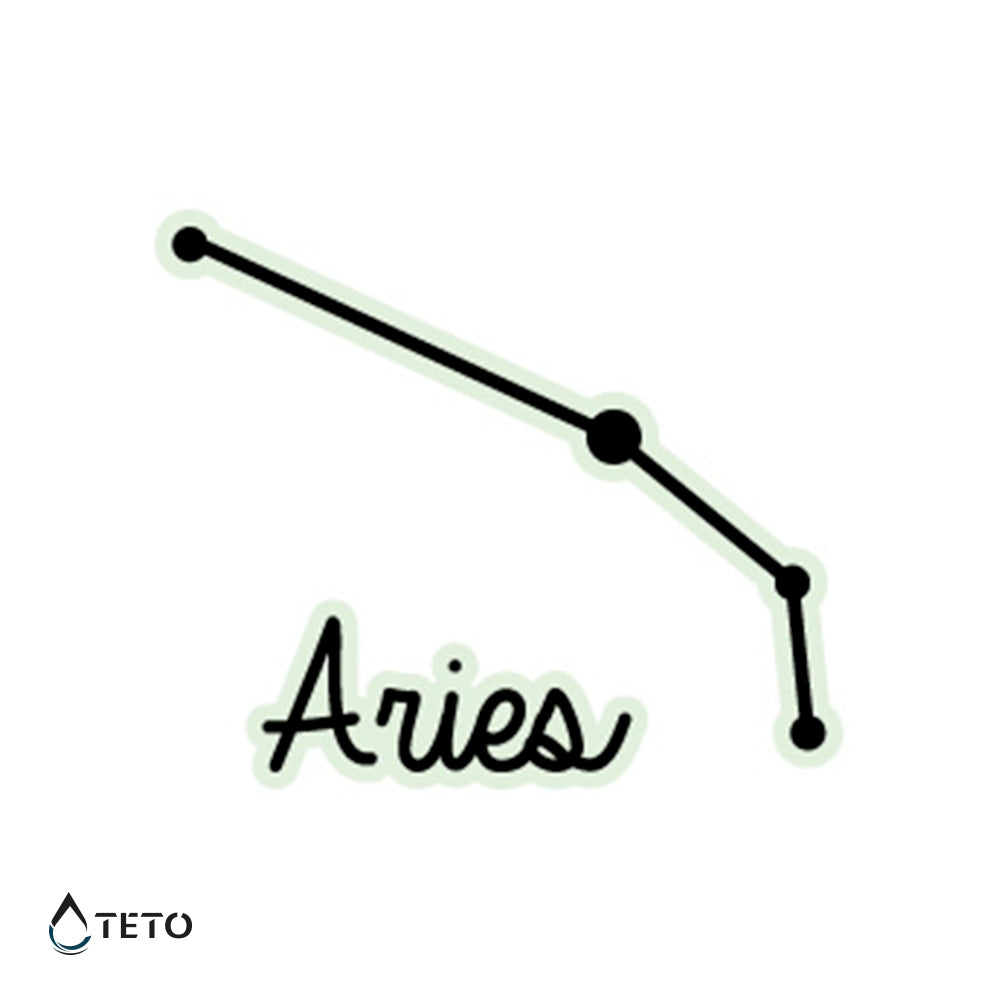 Ariete - Brilla nel buio - TETO Tatuaggi Temporanei