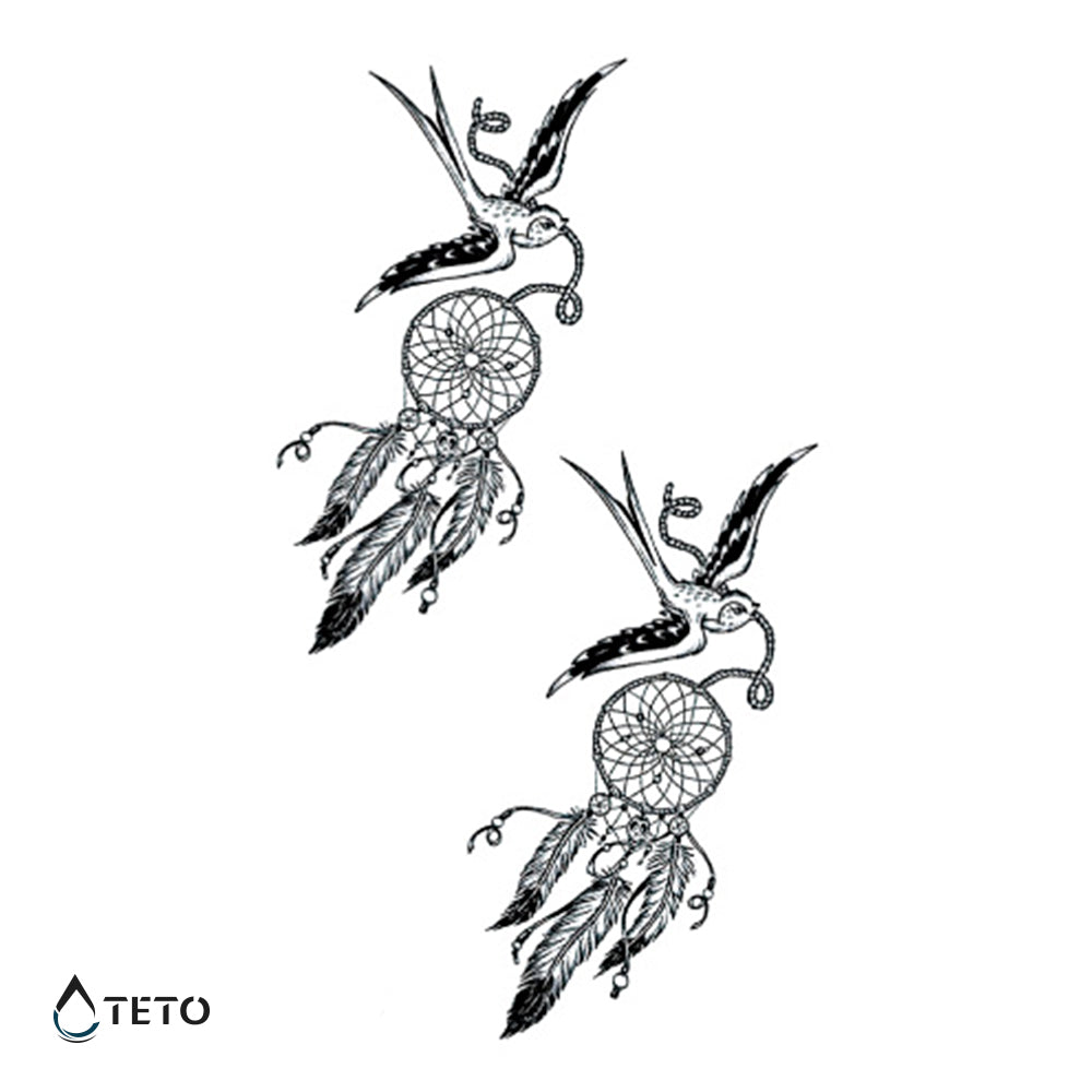 Acchiappasogni - set - TETO Tatuaggi Temporanei