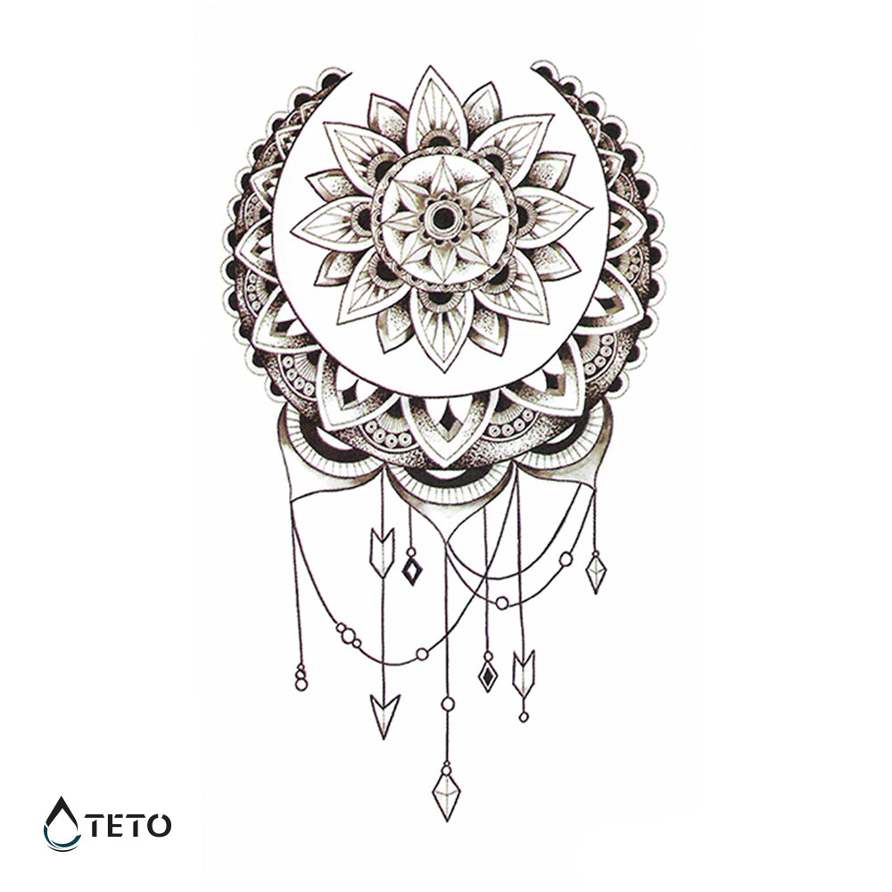 Acchiappasogni - mandala – Tipo B - TETO Tatuaggi Temporanei
