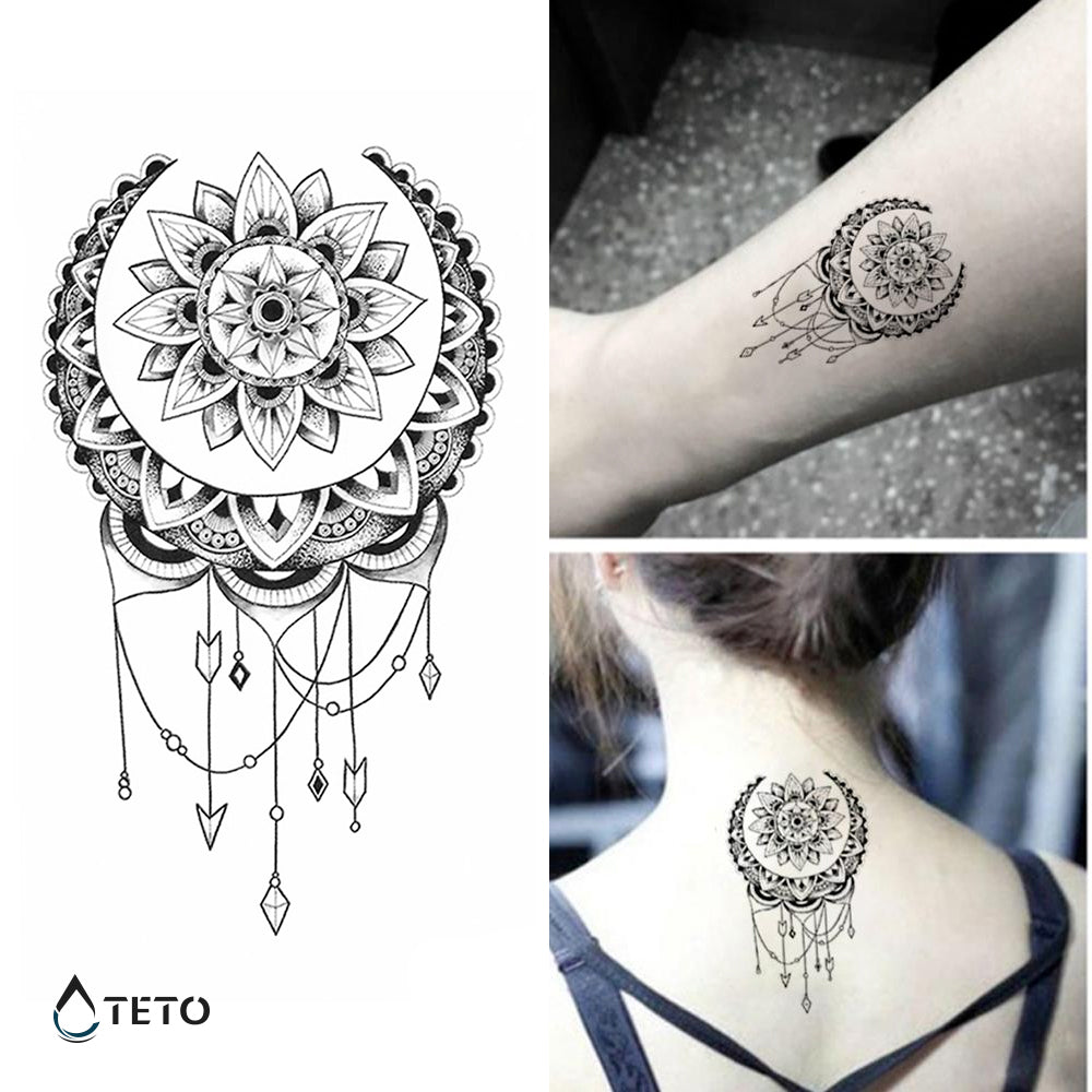 Acchiappasogni - mandala – Tipo B - TETO Tatuaggi Temporanei