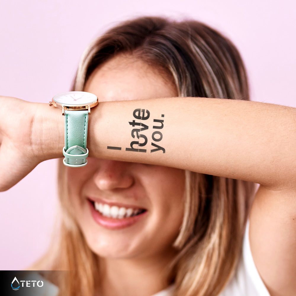 Ti amo/ti odio - TETO Tatuaggi Temporanei