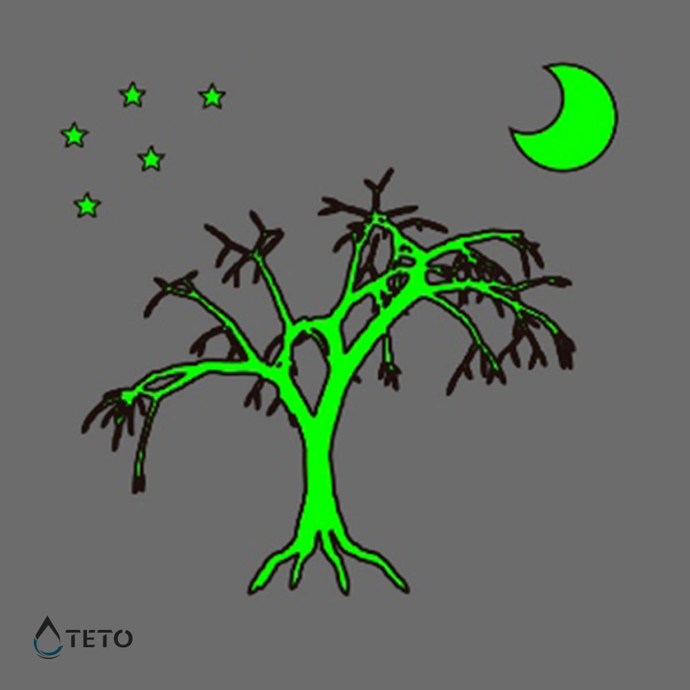 Albero - Brilla nel buio - TETO Tatuaggi Temporanei