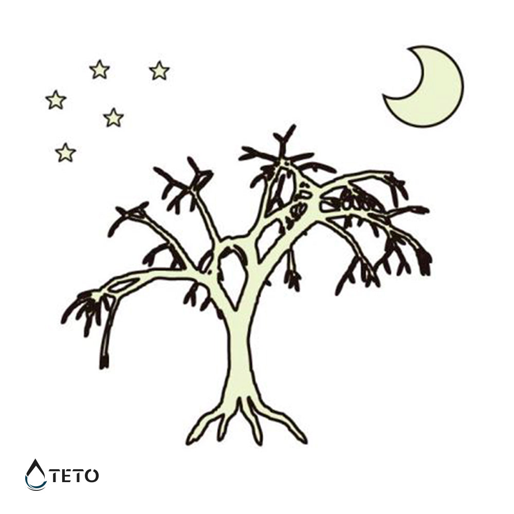 Albero - Brilla nel buio - TETO Tatuaggi Temporanei