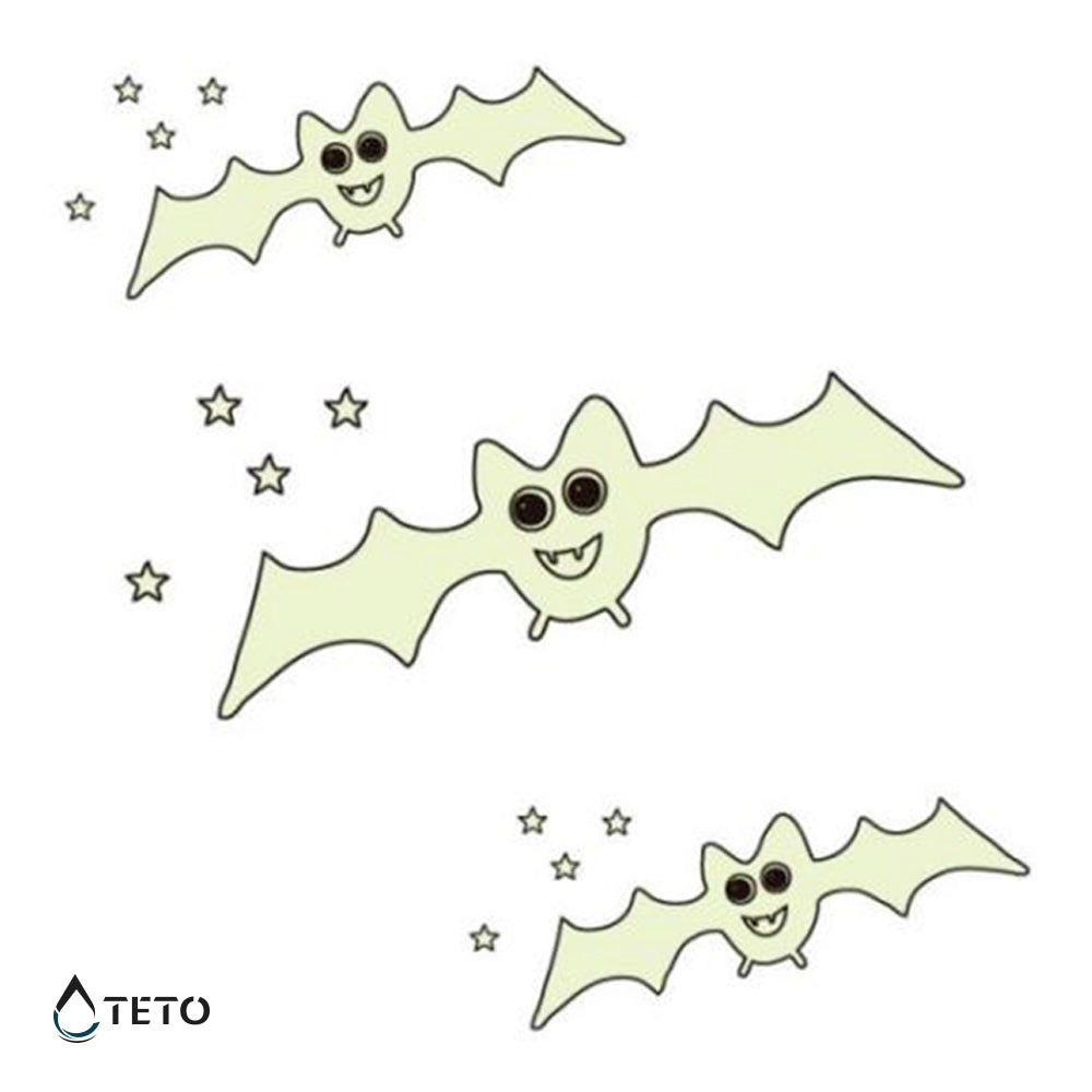 Gufo - Brilla nel buio - set - TETO Tatuaggi Temporanei