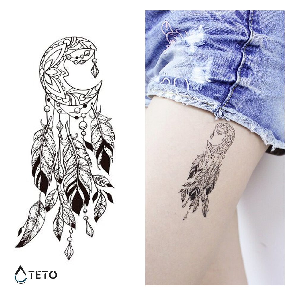 Acchiappasogni minimalista - TETO Tatuaggi Temporanei