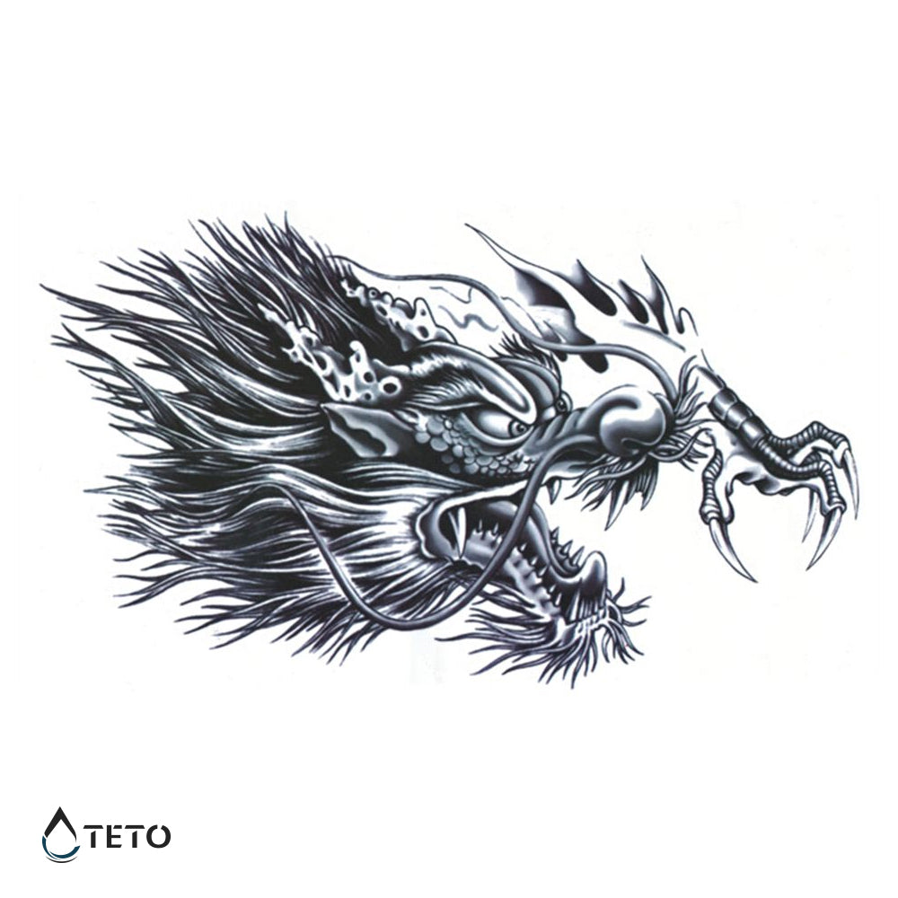 Drago cinese – Tipo A - TETO Tatuaggi Temporanei