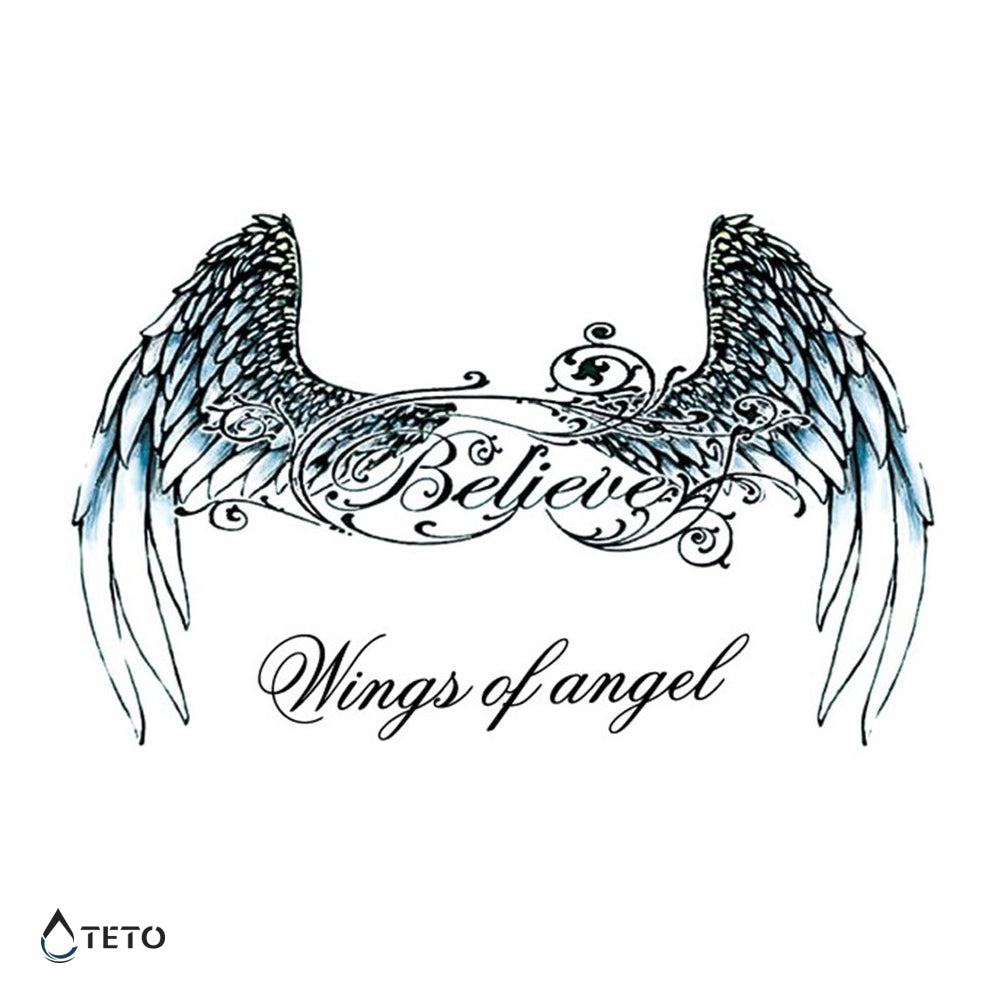Ali d'angelo - TETO Tatuaggi Temporanei