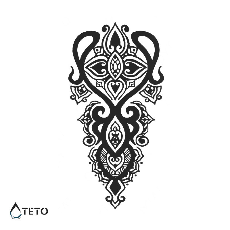 Bambola tribale – Semipermanente - TETO Tatuaggi Temporanei