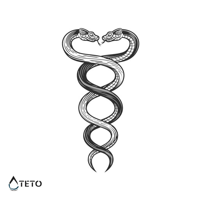 Attorcigliati come serpenti – Semipermanente - TETO Tatuaggi Temporanei