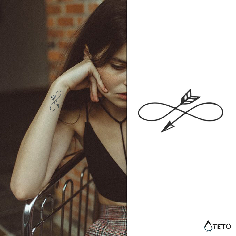 Freccia infinita – Semipermanente - TETO Tatuaggi Temporanei