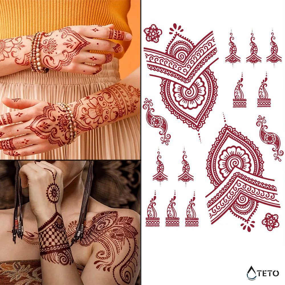 Henna tipo B - TETO Tatuaggi Temporanei