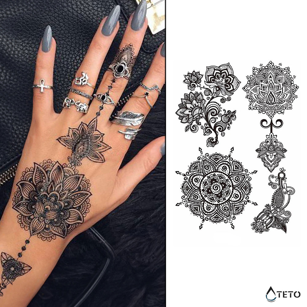Mandalas e fiori in miniatura - set