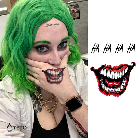 Bocca del giullare - TETO Tatuaggi Temporanei
