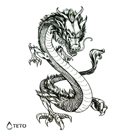 Drago cinese – Tipo C - TETO Tatuaggi Temporanei