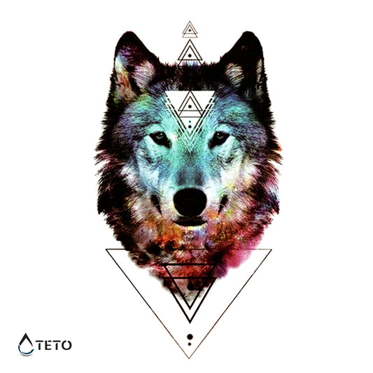 Lupo con triangoli