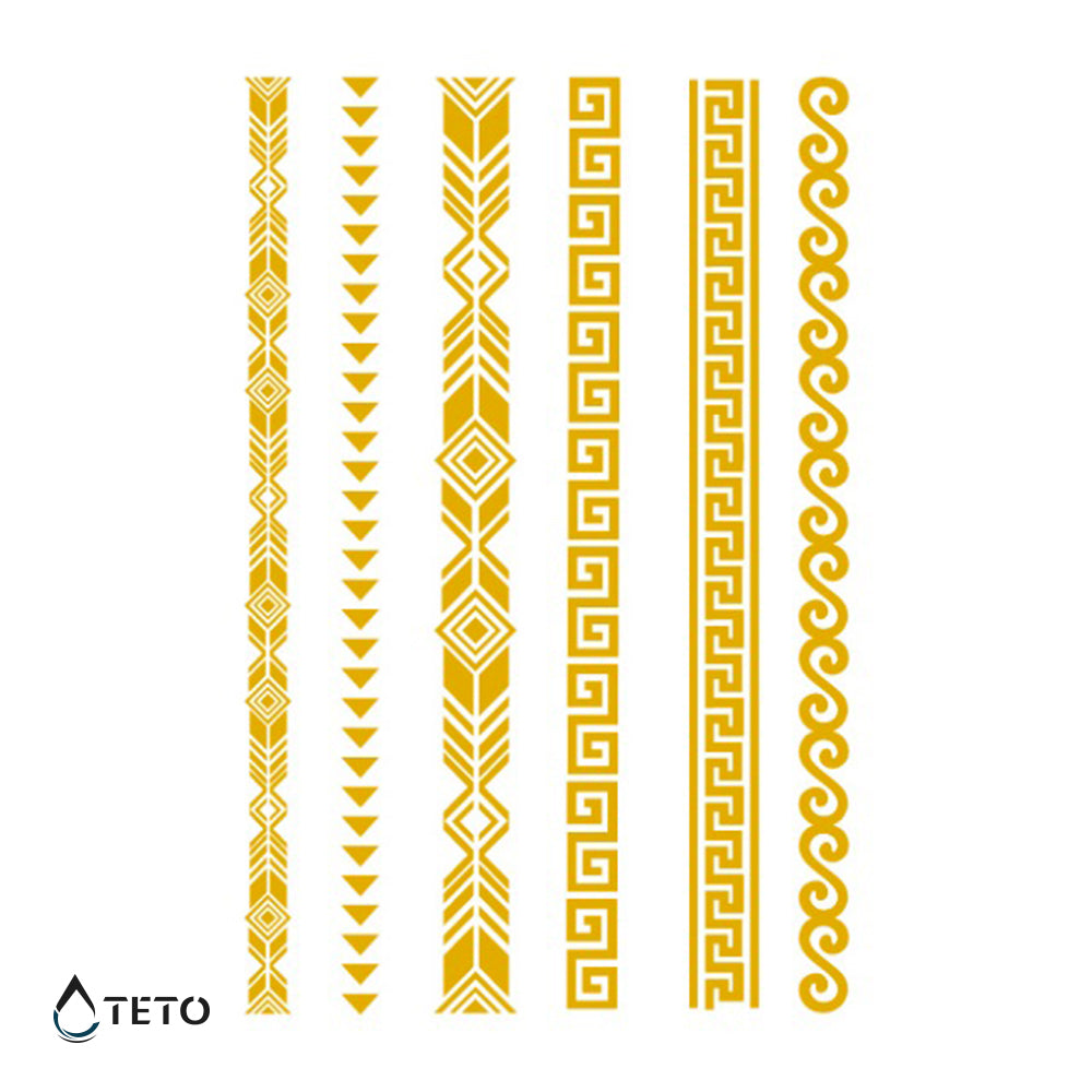 Bracciali – set – Tipo A - TETO Tatuaggi Temporanei