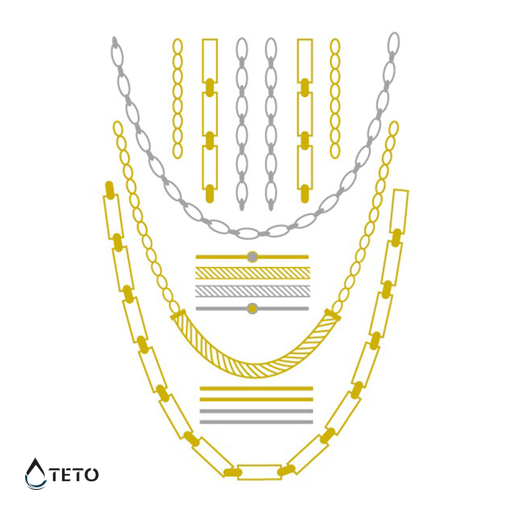 Bracciali e motivi – set – Tipo N - TETO Tatuaggi Temporanei