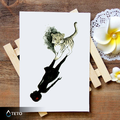 Anima di tigre - TETO Tatuaggi Temporanei