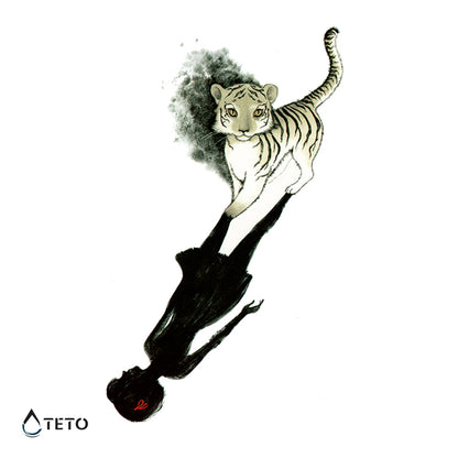 Anima di tigre - TETO Tatuaggi Temporanei