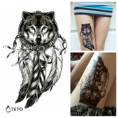Acchiappasogni - lupo - TETO Tatuaggi Temporanei