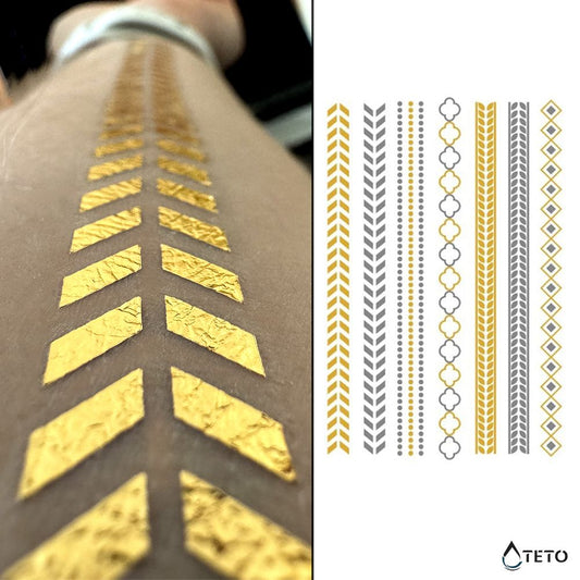 Bracciali – set – Tipo B - TETO Tatuaggi Temporanei