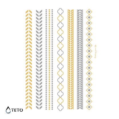 Bracciali – set – Tipo B - TETO Tatuaggi Temporanei