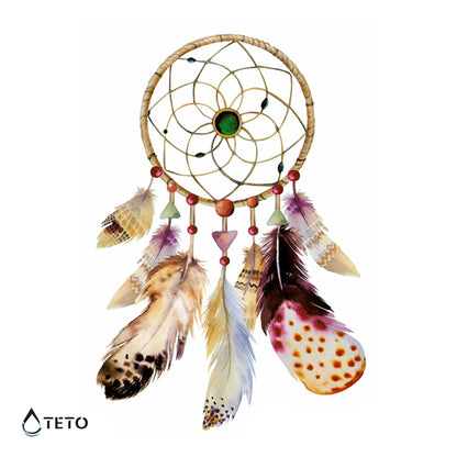 Acchiappasogni con smeraldi - TETO Tatuaggi Temporanei