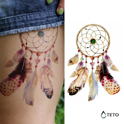 Acchiappasogni con smeraldi - TETO Tatuaggi Temporanei