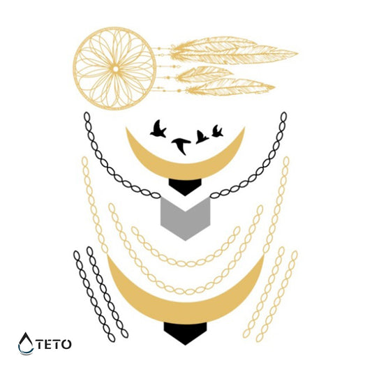 Bracciali, gioielli, attrapasogni - set - TETO Tatuaggi Temporanei
