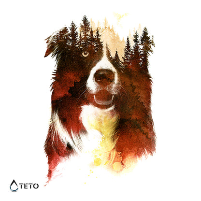 Cane boscoso - TETO Tatuaggi Temporanei