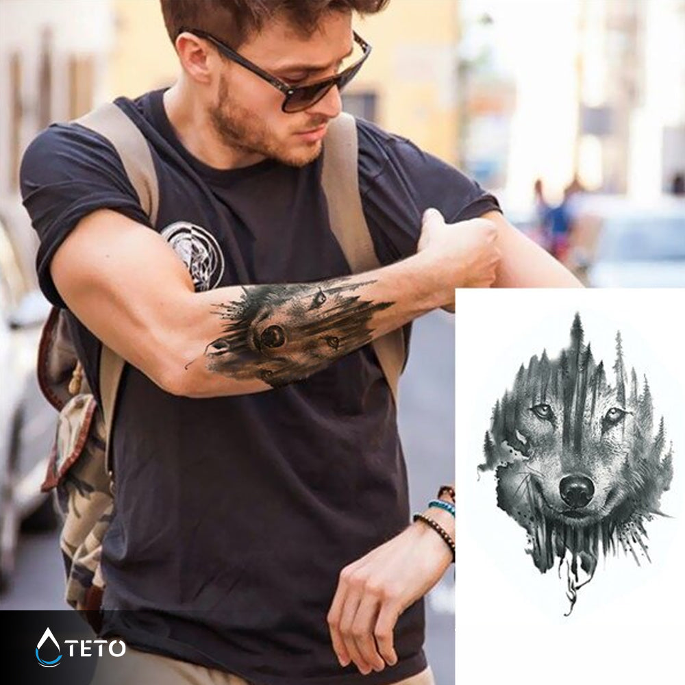 Lupo nella foresta