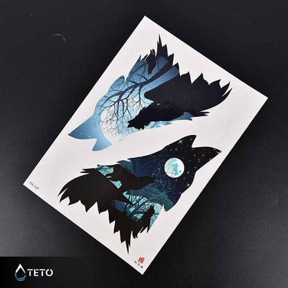 Lupi - set - TETO Tatuaggi Temporanei