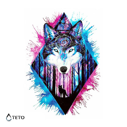 Lupo della foresta mistica