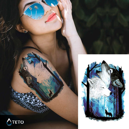 Lupi - TETO Tatuaggi Temporanei