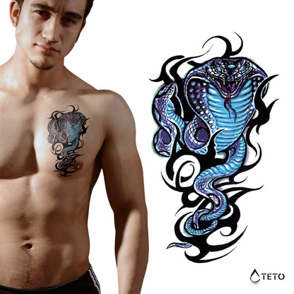 Cobra tribale - TETO Tatuaggi Temporanei