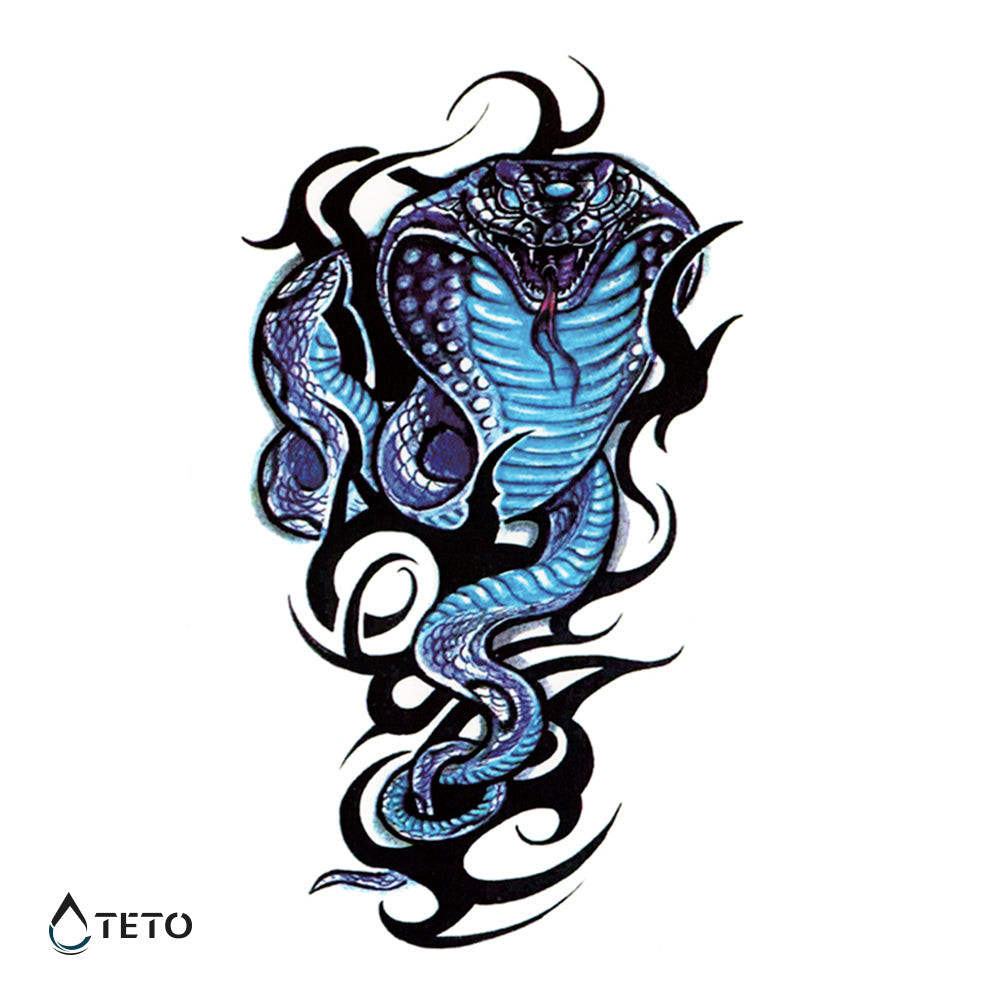 Cobra tribale - TETO Tatuaggi Temporanei