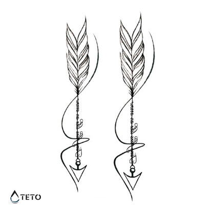 Il tempo vola come una freccia - set - TETO Tatuaggi Temporanei