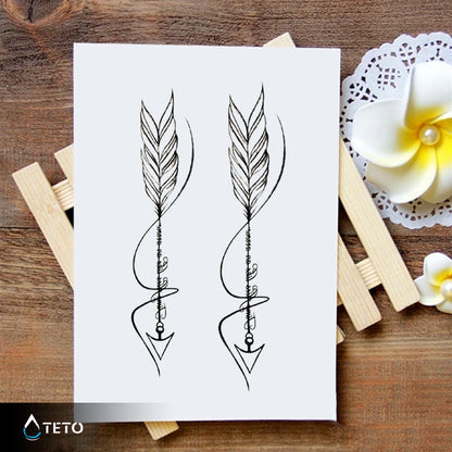 Il tempo vola come una freccia - set - TETO Tatuaggi Temporanei