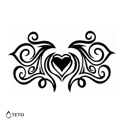 Cuore tribale - TETO Tatuaggi Temporanei