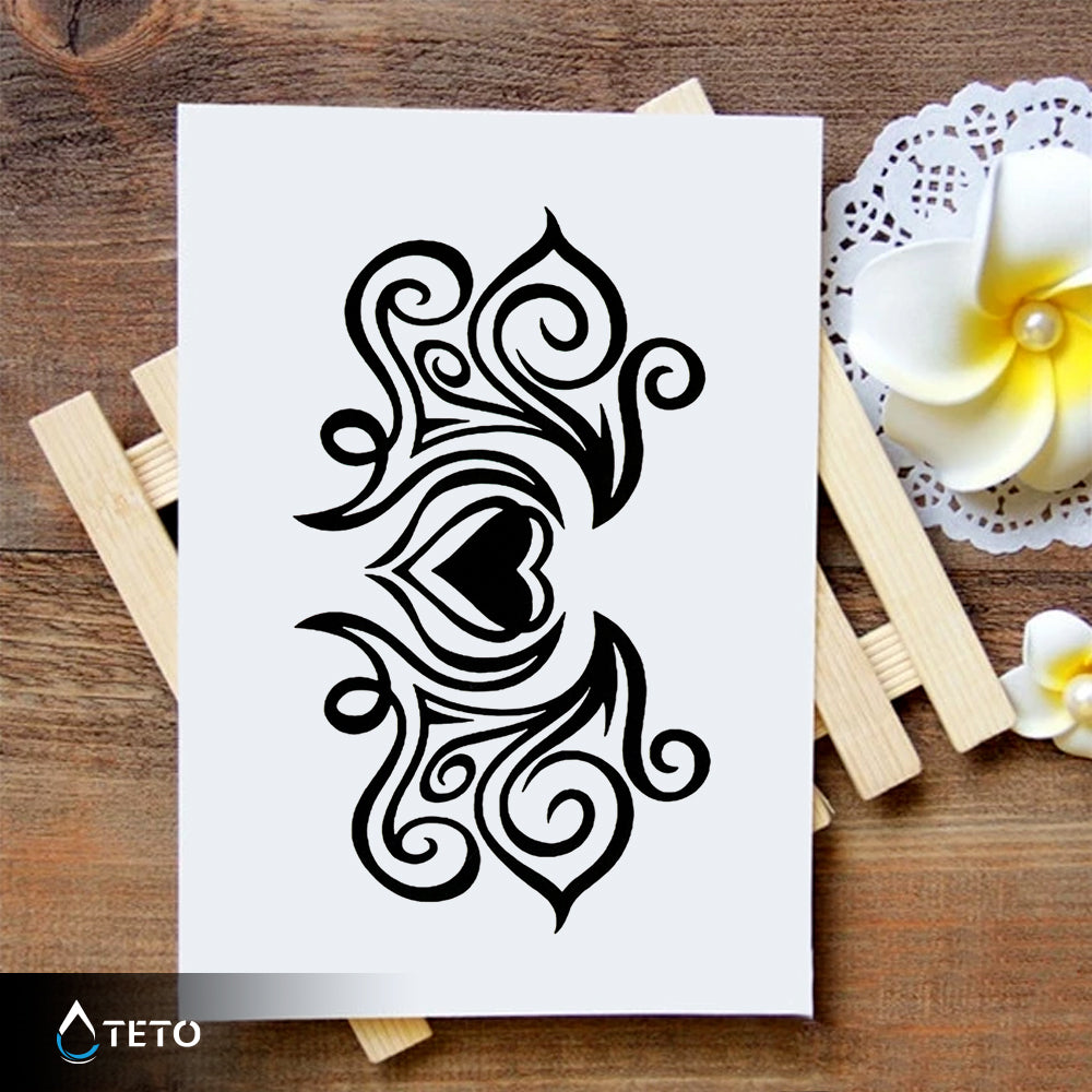 Cuore tribale - TETO Tatuaggi Temporanei