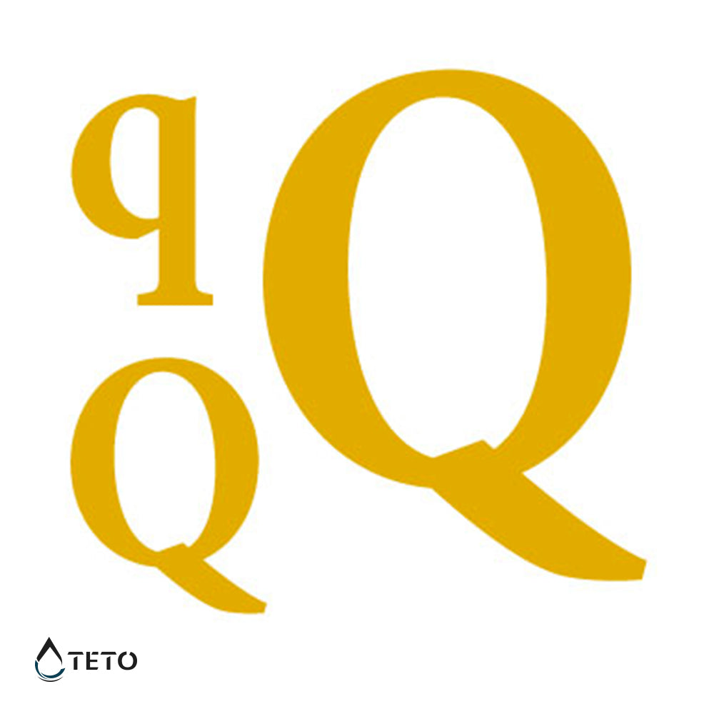 Lettera Q - set - TETO Tatuaggi Temporanei
