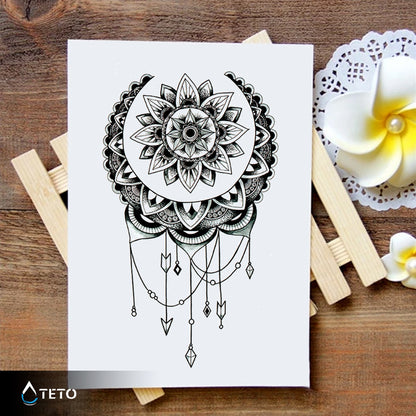 Acchiappasogni - mandala – Tipo A - TETO Tatuaggi Temporanei