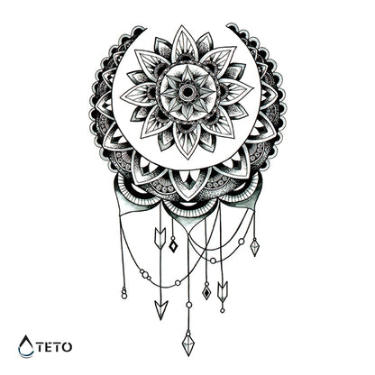Acchiappasogni - mandala – Tipo A - TETO Tatuaggi Temporanei