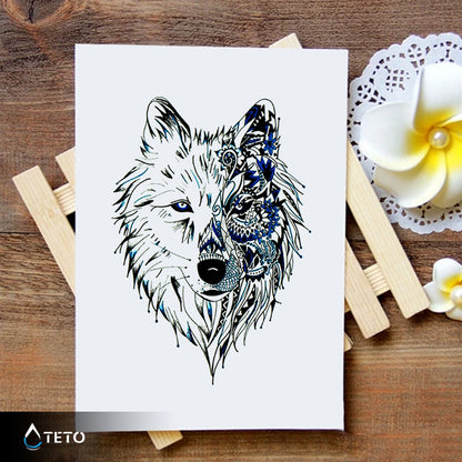 Lupo - TETO Tatuaggi Temporanei