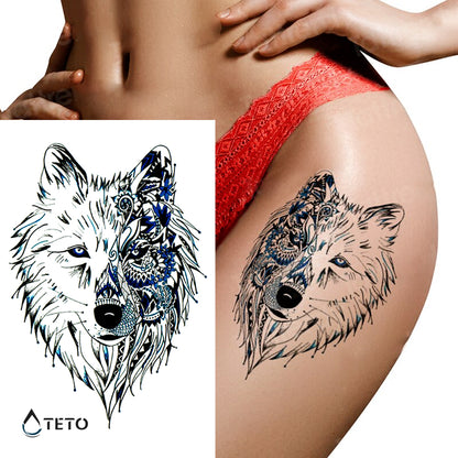 Lupo - TETO Tatuaggi Temporanei