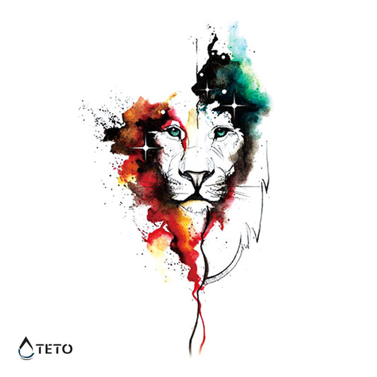 Leone in acquerello