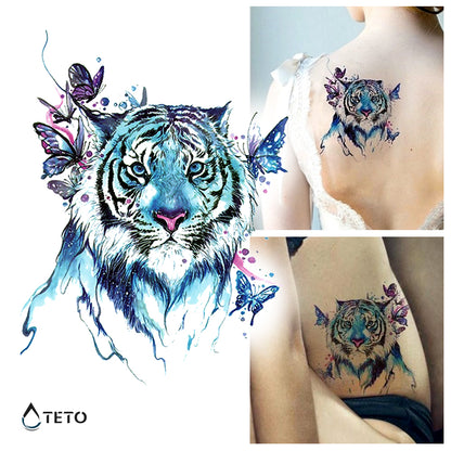 Tigre adorabile - TETO Tatuaggi Temporanei